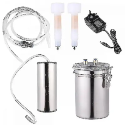 Orde帽adora elctrica de 2l Oveja cabra Cubo de acero inoxidable Bomba de vaco de succin Orde帽ador domstico-42