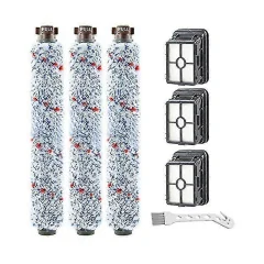 3-Paket 1868 Multi Surface Brush Roll in 3-Pack 1866 Vakuumski Filter, Združljiv z Bissell Crosswave 1785 2306 Series. Primerjaj T