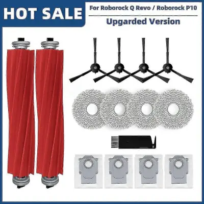združljivo z Roborock Q Revo / Roborock P10 A7400rr Nadomestni deli Dodatki Glavna stranska krtača Mop Vrečka za prah