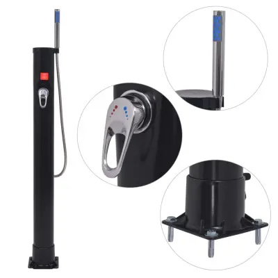 The Living Store Solarni tuš 8 L PVC jeklo - Solarni Tuš
