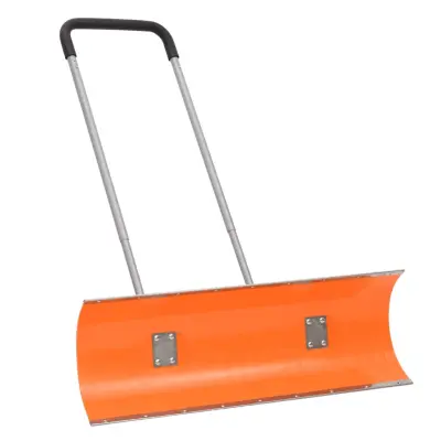 The Living Store Lopata za sneg z raztegljivim ročajem oranžna 96 cm jeklo - Lopata Za Sneg