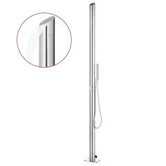 The Living Store Vrtni tuš 220 cm nerjaveče jeklo - Vrtni Tuš