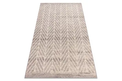 Preproga Wool ANGEL 1188 / 52033 Chevron, ribja kost bež / siva 80x150 cm