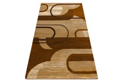 Preproga ROYAL HE405 Geometrija - rjava / krema 200x290 cm