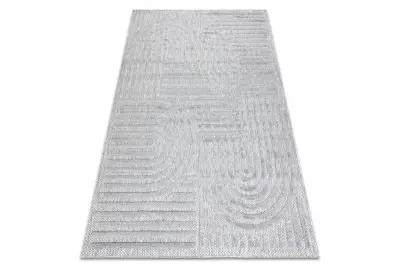Preproga SANTO string SISAL 0989 geometrijska siva 180x270 cm