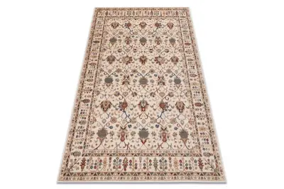 Preproga NAIN Ornament, okvir, 1028/51053 bež / bordo / modra 80x150 cm