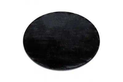 Preproga VISCO krog temno siva 5 pliš, Imitacija kunčjega krzna cercle 120 cm