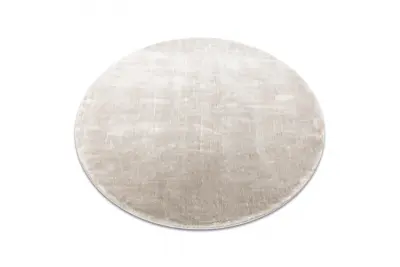 Preproga VISCO krog srebro 3 pliš, Imitacija kunčjega krzna cercle 120 cm