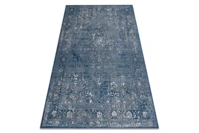 Preproga NAIN Ornament, okvir, vintage 7599/51611 modra / bež 120x170 cm