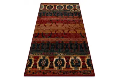 Preproga volna OMEGA TAPAS etno, svetlo rubin 170x235 cm