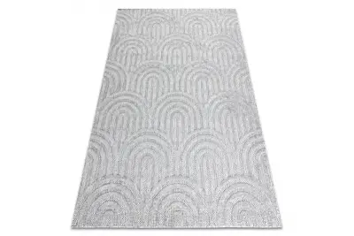 Preproga SANTO string SISAL 0537 geometrijska siva 200x290 cm