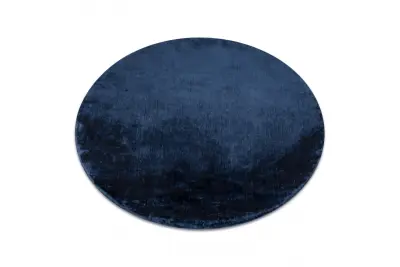 Preproga VISCO krog temno modra 10 pliš, Imitacija kunčjega krzna cercle 120 cm