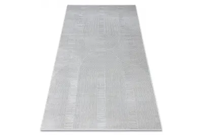 Preproga BALANCE 9086 siva - Geometrija, strukturna, glamour 200x290 cm