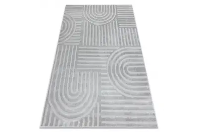 Preproga BALANCE 1918 siva - Geometrija, strukturna, glamour 180x270 cm