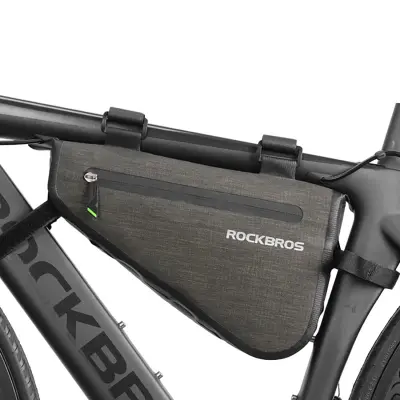 ROCKBROS AS-017 KOLESARSKA TORBA ZA OKVIR 5L, PREVLEKA TEMNO ZELENA