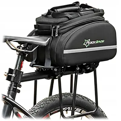 ROCKBROS KOLESARSKA TORBA ZA NOSILEC 35L Z RAZŠIRLJIVIMI ŽEPI ČRNA