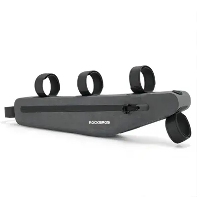ROCKBROS NEPREMOČLJIVA KOLESARSKA TORBA ZA OKVIR KOLESA SIVA AS-052