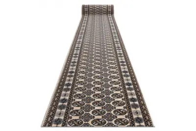 Volneni tekač NAIN Rozeta 6177 51033 bež / temno modra 80 80x450 cm