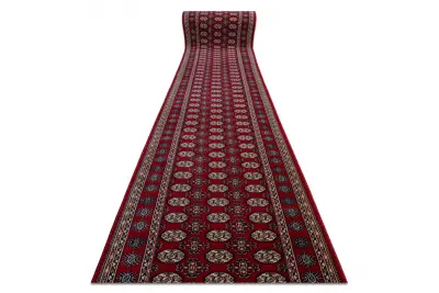 Volneni tekač NAIN Rozeta 6177 51066 bordo / bež 80 80x1100 cm