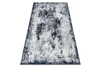 Preproga ALLURE 1959 Abstrakcija - strukturna, elegantna, glamur belo / plava 180x270 cm