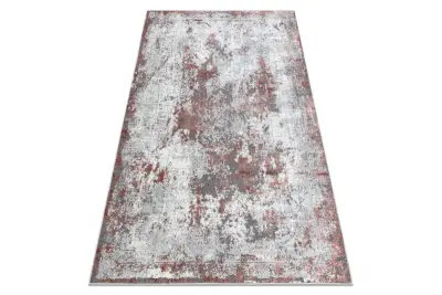 Preproga ALLURE 1959 Abstrakcija - strukturna, elegantna, glamur belo / roza 80x150 cm