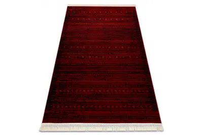 ORIENT 5820 preproga bordo / črna Orientalski, proge z resicami 250x350 cm