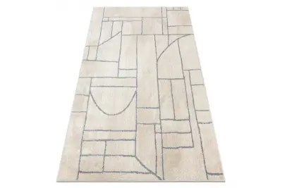 Preproga FUSION 0806 krem / svetlo siva - Geometrična, moderna, abstraktna 280x370 cm