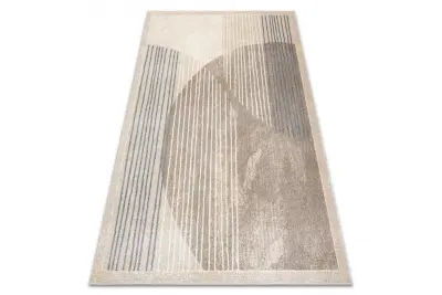 Preproga FUSION 0815 krem / bež - Geometrična, moderna, abstraktna 80x150 cm