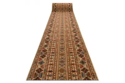 KESHAN tekač 7684/53555 Oriental bež / terakota 90 90x1050 cm