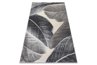 Preproga FUSION 8912 temno siva - Perje, moderna, abstraktna 140x190 cm