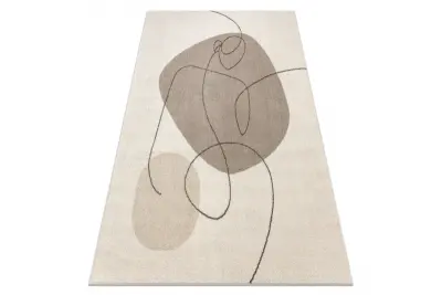 Preproga FUSION 8299 krem / bež - Geometrična, moderna, abstraktna 80x150 cm