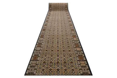 KESHAN tekač 6428/53551 Oriental bež / temno modra 90 90x1000 cm