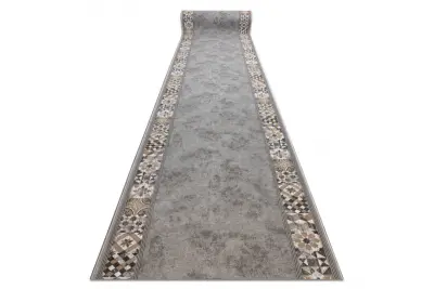 Tekač gumiran MURCIA Lizbonske ploščice, Okvir, proti zdrsu siva 100 100x450 cm