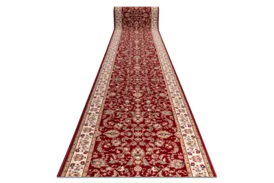 Volneni tekač NAIN Ornament, rože 144 51066 bordo / bež 80 80x550 cm