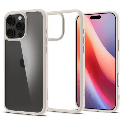 SPIGEN ULTRA HYBRID OVITEK IPHONE 16 PRO ZA TELEFON IZ NARAVNEGA TITANA