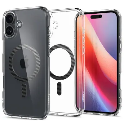 SPIGEN ULTRA HYBRID MAG OVITEK ZA IPHONE 16 ZA MAGSAFE KARBONSKA VLAKNA