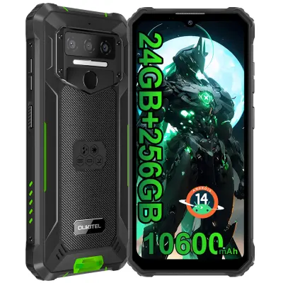 Oukitel WP23 Plus 24/256GB 6.52" pametni robustni telefon  Android 14 10600mAh-zelena