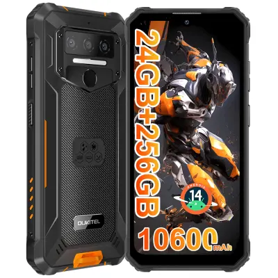 Oukitel WP23 Plus 24/256GB 6.52" pametni robustni telefon  Android 14 10600mAh-oranžna