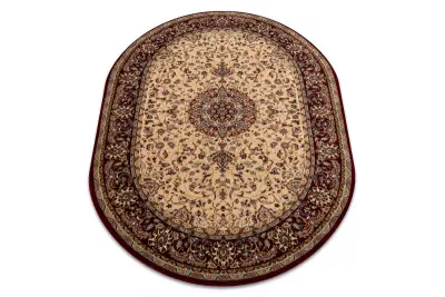 Preproga volna POLONIA ovalni Beshir Rozeta svetlo rubin 2 170x235 cm