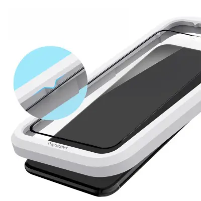 SPIGEN KALJENO STEKLO ALM GLASS FC ZA IPHONE 11 ČRNO ANTIREFLEKTIVNO
