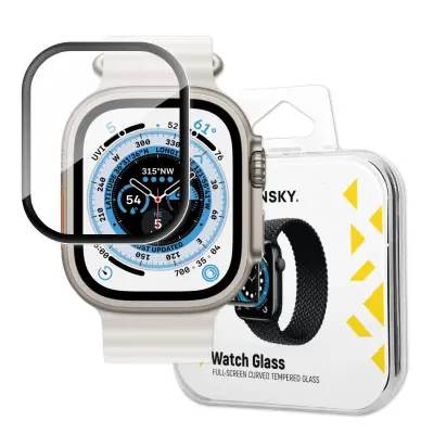 WOZINSKY KALJENO STEKLO POLNO LEPILO ZA APPLE WATCH ULTRA 49MM 9H