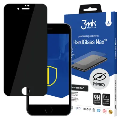 APPLE IPHONE 8 BLACK - 3MK HARDGLASS MAX PRIVACY