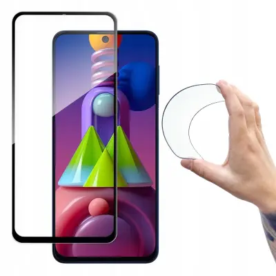 WOZINSKY FOLIA SZKLANA SZKŁO HARTOWANE Z RAMKĄ DO SAMSUNG GALAXY M51 CZARNY