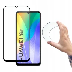 WOZINSKY FOLIA SZKLANA SZKŁO HARTOWANE Z RAMKĄ DO HUAWEI Y6P CZARNY