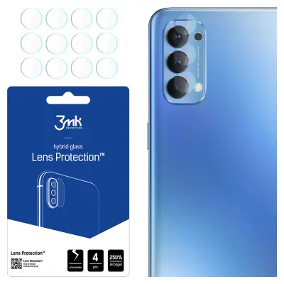 3MK ZAŠČITA ZA LEČE ZA OPPO RENO 4 CPH2113 POKROV OHIŠJA IZ KALJENEGA STEKLA