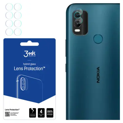 3MK ZAŠČITA ZA LEČE OVITEK ZA TELEFON NOKIA C21 PLUS IZ KALJENEGA STEKLA