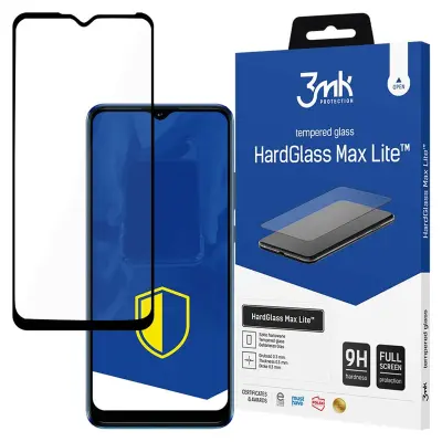 3MK HARDGLASS MAX SOLID KALJENO STEKLO ZA TCL 30 SE ZAŠČITA ČRNEGA ZASLONA