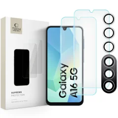 TECH-PROTECT KALJENO STEKLO SUPREME SET 3-PAKET ZA GALAXY A16 4G/5G CLEAR
