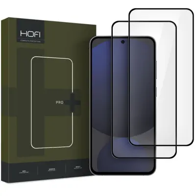 HOFI GLASS PRO+ KALJENO STEKLO 2-PAKET ZA GALAXY S24 FE ČRNO