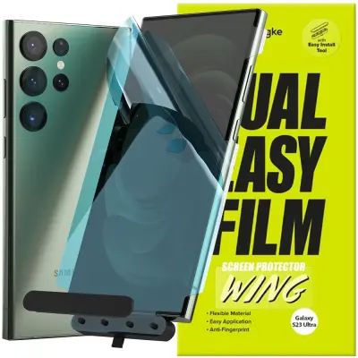 ZAŠČITNA FOLIJA RINGKE DUAL EASY WING ZA SAMSUNG GALAXY S23 ULTRA 2 KOM